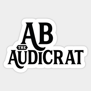 Ab Logo #1 (Black) Sticker